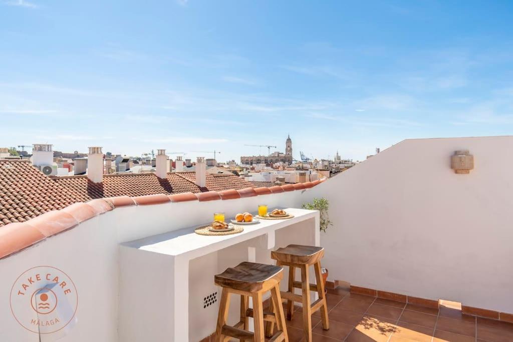 Casa La Terraza With Big Rooftop Terrace Malaga Exterior photo